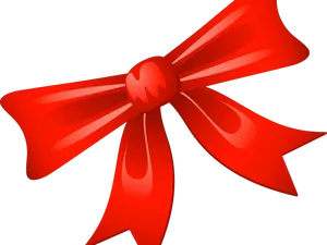 Red Christmas Bow Clipart PNG image