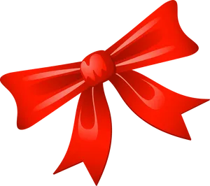 Red Christmas Bow Graphic