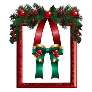 Red Christmas Frame Png Dxk39 PNG image