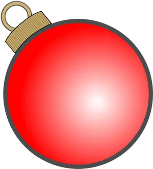 Red Christmas Ornament.png PNG image