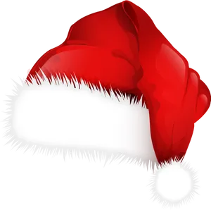Red Christmas Santa Hat Illustration PNG image