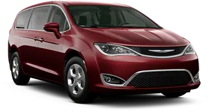 Red Chrysler Minivan Exterior PNG