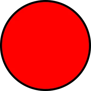 Red Circle Black Background