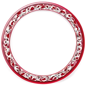 Red Circle Decoration Png Fvm86 PNG image