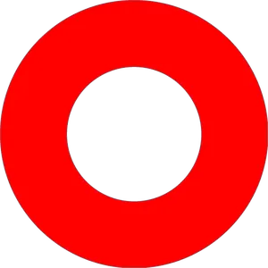 Red Circle Logoon Gray Background PNG