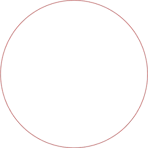 Red Circle Outlineon Blue Background PNG