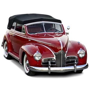 Red Classic Convertible PNG Lyr