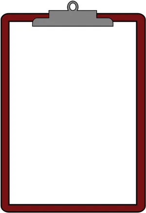 Red Clipboard Empty PNG image