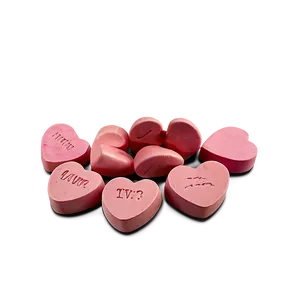 Red Conversation Hearts Png Abr17 PNG image