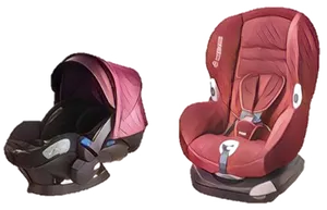 Red Convertible Car Seats PNG image