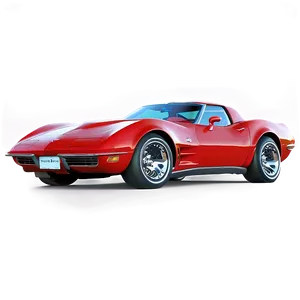 Red Corvette PNG 06252024 PNG