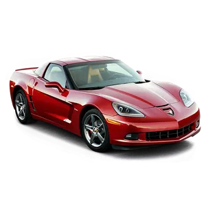 Red Corvette PNG 06252024 PNG