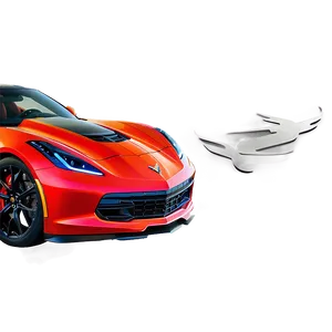 Red Corvette Png Nol9 PNG image