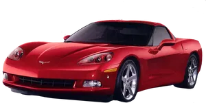 Red Corvette Sports Car