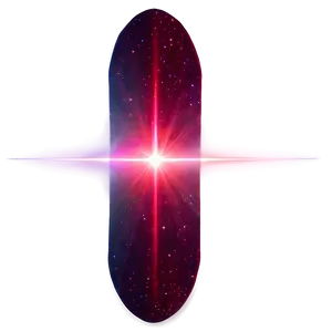 Red Cosmic Lens Flare PNG 06122024