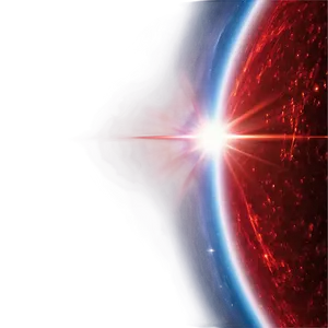 Red Cosmic Lens Flare PNG 06122024 PNG