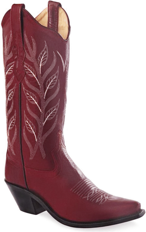 Red Cowboy Boot Side View PNG