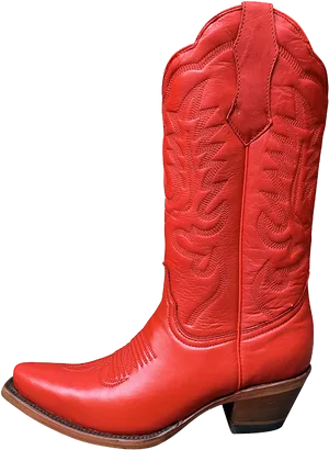 Red Cowboy Boot Western Wear.png PNG image