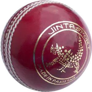 Red Cricket Ball Jin Sport Brand PNG image