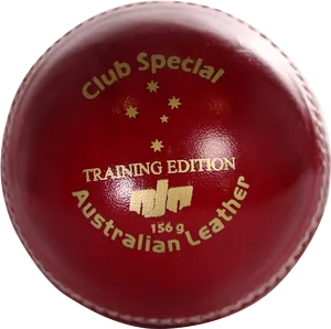 Red Cricket Ball Training Edition PNG image