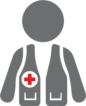 Red Cross Vest Icon PNG image
