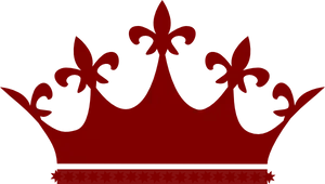 Red Crown Silhouette Graphic PNG image