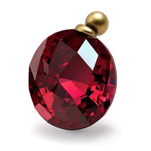 Red Crystal Charm PNG 61