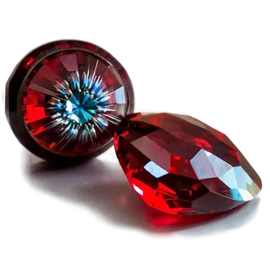 Red Crystal Charm PNG 98