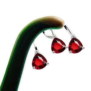 Red Crystal Earrings Png 40 PNG image