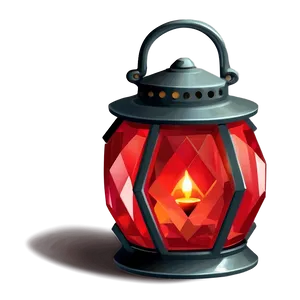 Red Crystal Lantern PNG 10