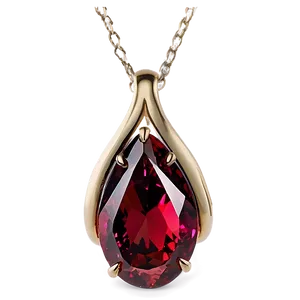 Red Crystal Pendant PNG 76