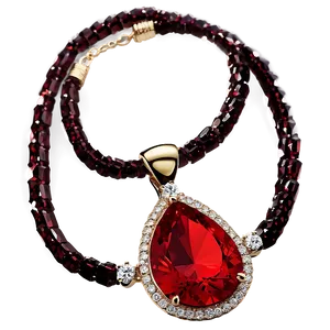 Red Crystal Pendant Png 78 PNG image