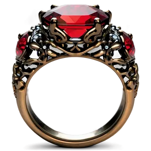 Red Crystal Ring PNG Hxm98 PNG