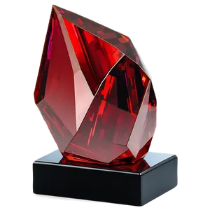 Red Crystal Sculpture Png 82 PNG image