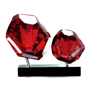 Red Crystal Sculpture PNG Wug