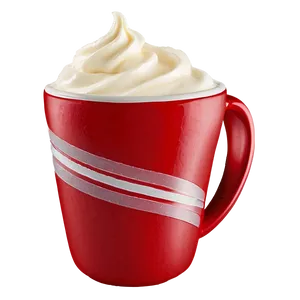 Red Cup With Cream Png 06122024 PNG image