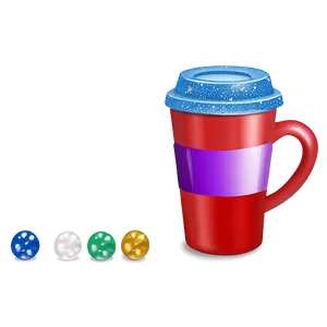 Red Cup With Glitter Png 06122024 PNG image