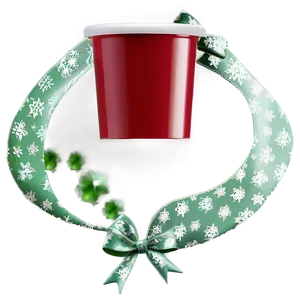 Red Cup With Ribbon Png Agw PNG image