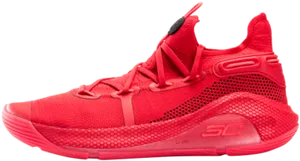 Red Curry Basketball Sneaker PNG