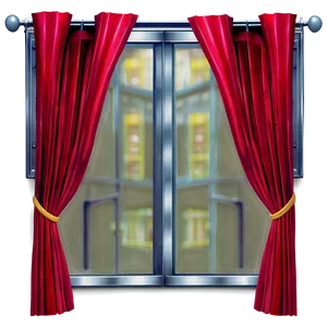 Red Curtains Png 25 PNG image