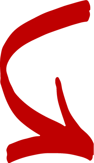 Red Curved Arrow Clipart.png PNG image