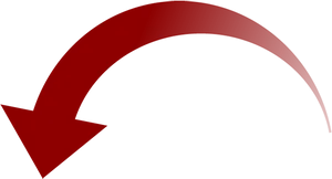 Red Curved Arrowon Black Background.png PNG