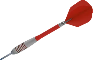 Red Dart Isolatedon Blue Background PNG