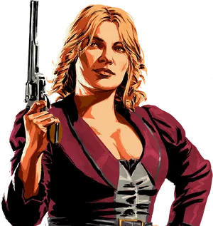 Red Dead Redemption Female Gunslinger PNG image