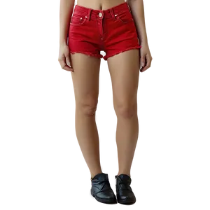 Red Denim Jorts PNG Dej94 PNG