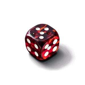 Red Dice With Reflection Png Mwm92 PNG image