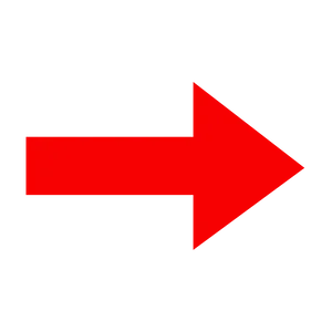 Red Directional Arrow PNG image