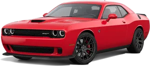 Red Dodge Challenger S R T PNG image
