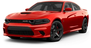 Red Dodge Charger S R T PNG image