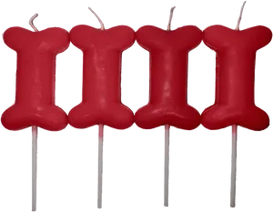 Red Dog Bone Candles